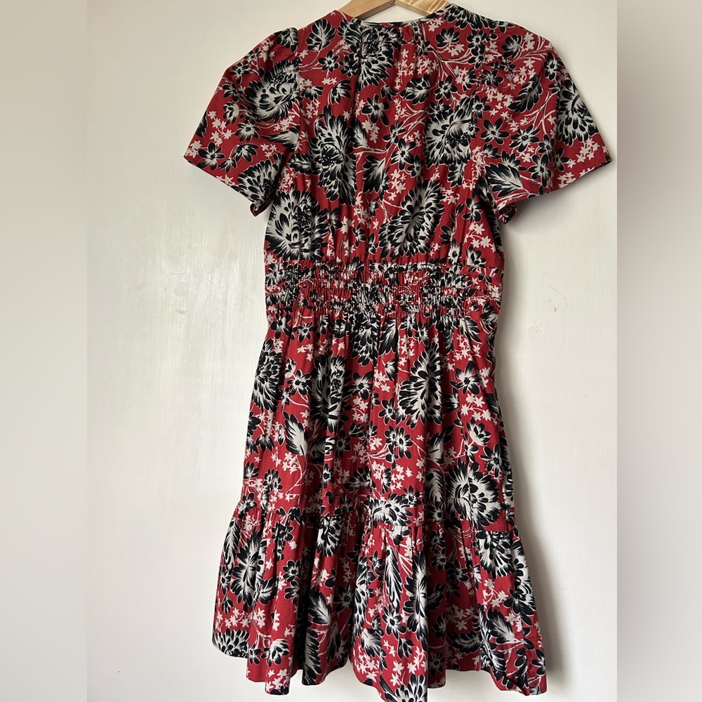 Anthropologie Somerset mini dress red and black print - Picture 4 of 7